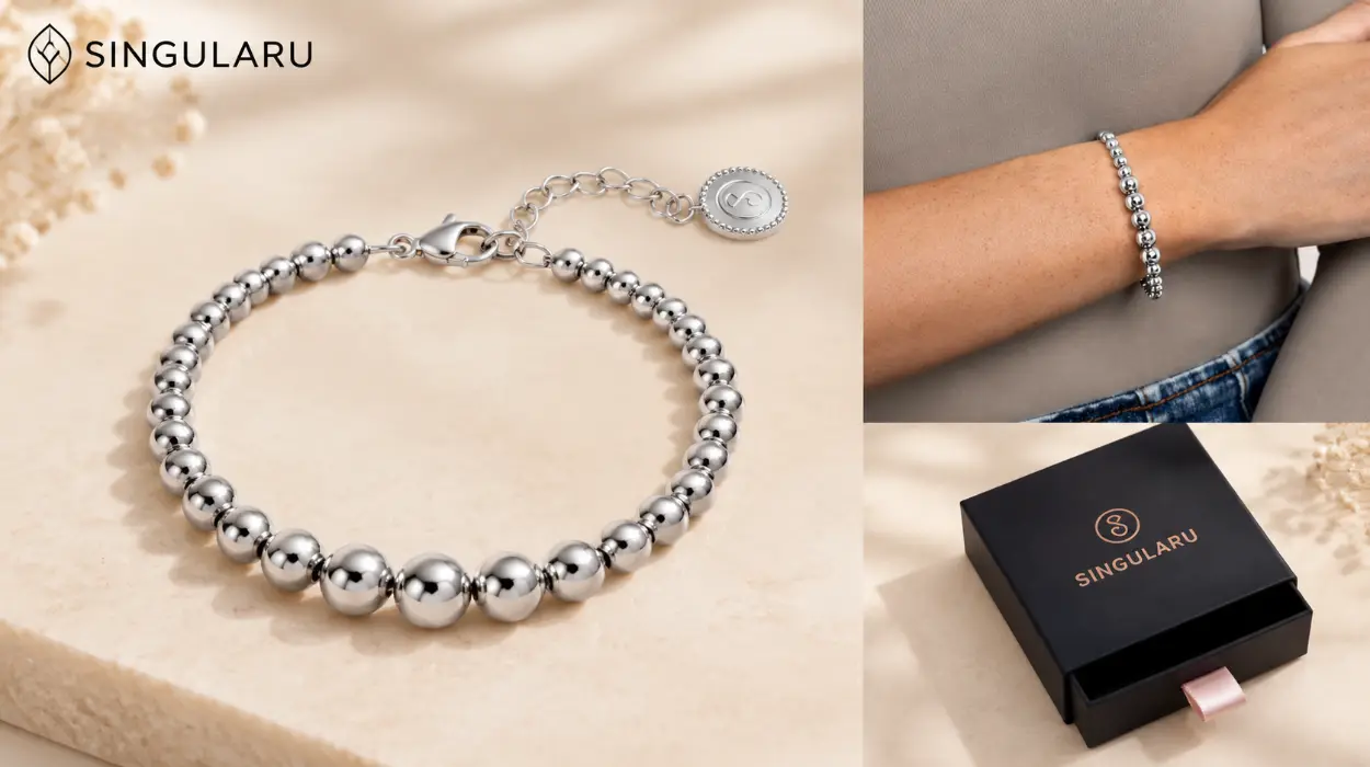 Pulsera Grow Pebbles de Singularu para mujer en acero inoxidable por sólo 16,24€ (-38%)