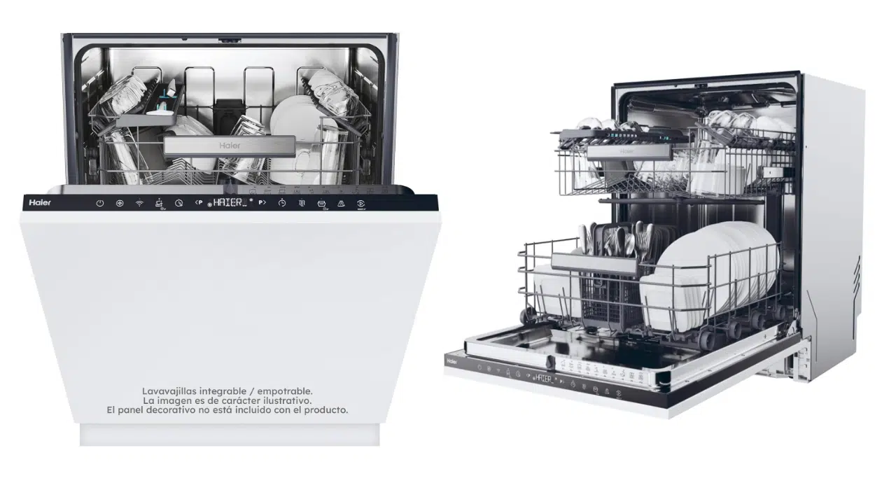 Lavavajillas integrable Haier de 60 cm con 14 servicios y motor Inverter silencioso por sólo 309€ con envío gratis (-27%)