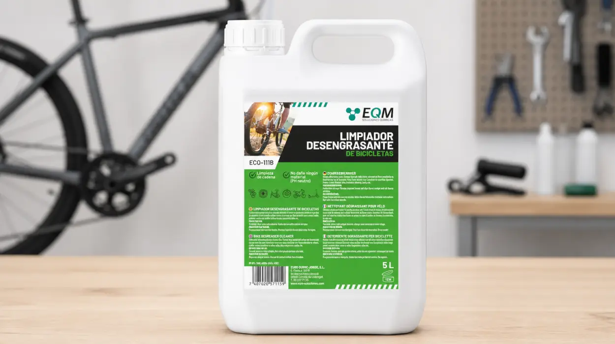 Desengrasante neutro EQM ECO-111B para bicicletas de 5 litros por sólo 7,85€ (-53%)
