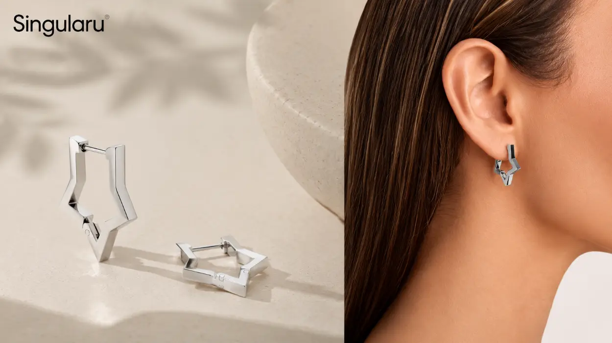 Pendientes Singularu Estrella con cierre clic por sólo 14,53€ (-27%)