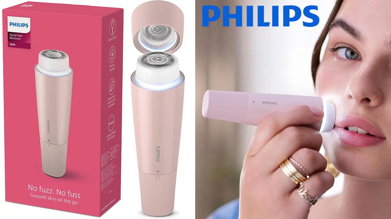 Chollo Depiladora facial Philips Serie 5000 por sólo 17,70€ (-41%)