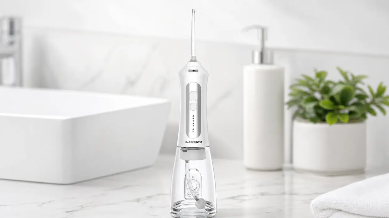 Irrigador oral recargable Barberboss con 5 ajustes de presión y tanque de 300 ml por sólo 11,02€ (-45%)