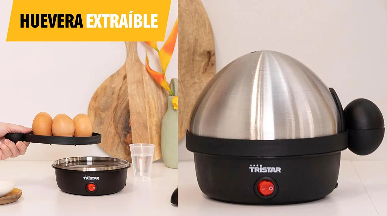 Facilítate la vida en la cocina con este cocedor de huevos Tristar rebajadísimo