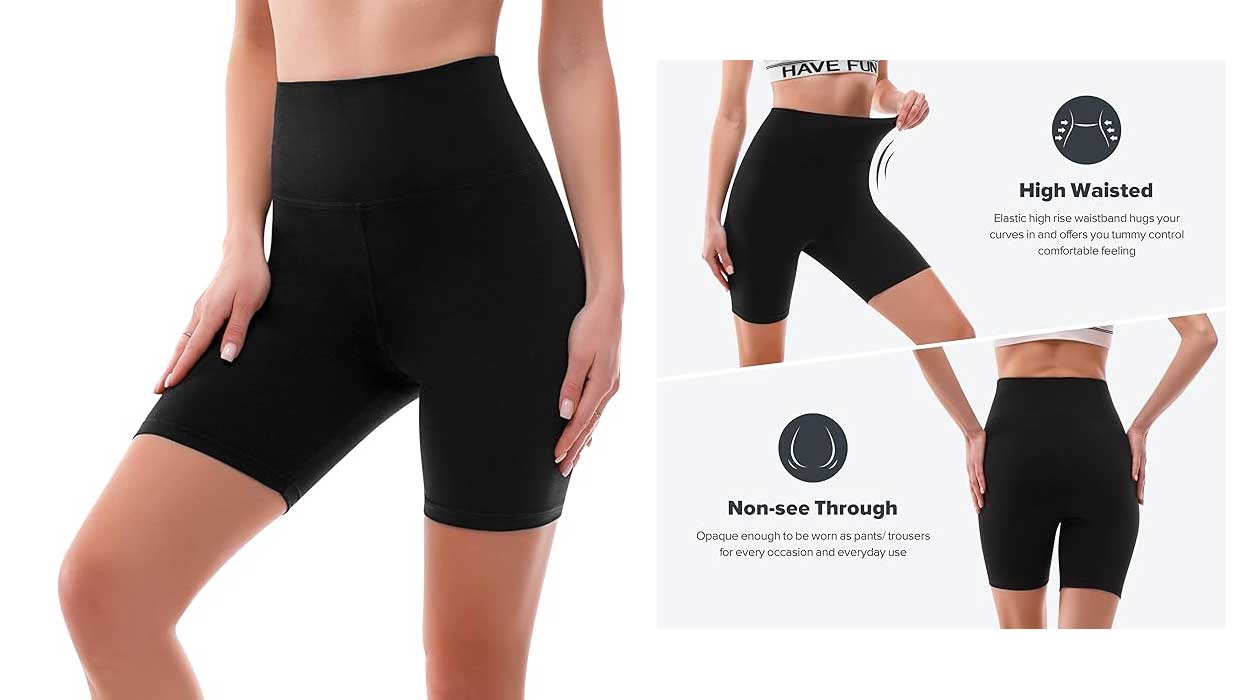 Chollo Mallas cortas con cintura alta Sinophant para mujer por sólo 7,73€ ¡Valoraciones TOP!