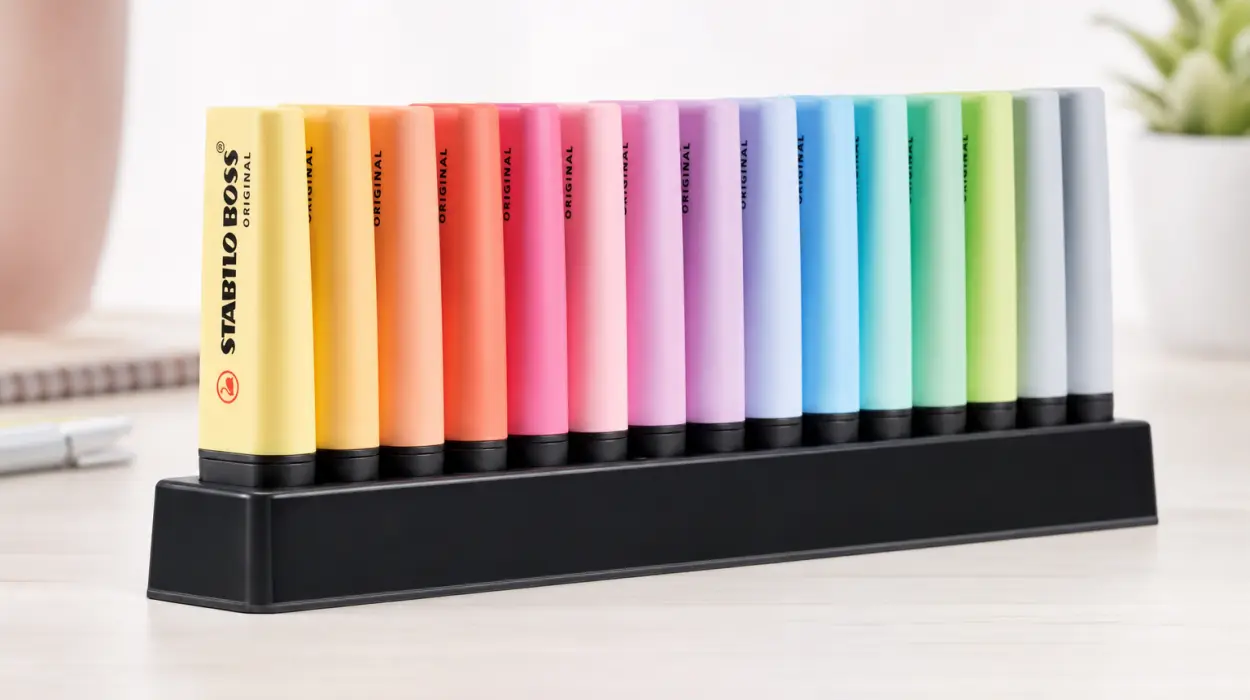 STABILO BOSS ORIGINAL Pastel: set de 15 marcadores en 14 colores por sólo 13,88€ (-39%)