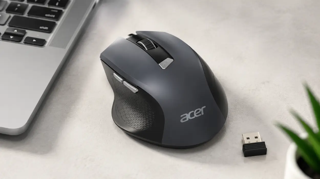 Ratón inalámbrico ergonómico Acer con 3 niveles DPI ajustables y 6 botones por sólo 12,99€ con cupón (-13%)