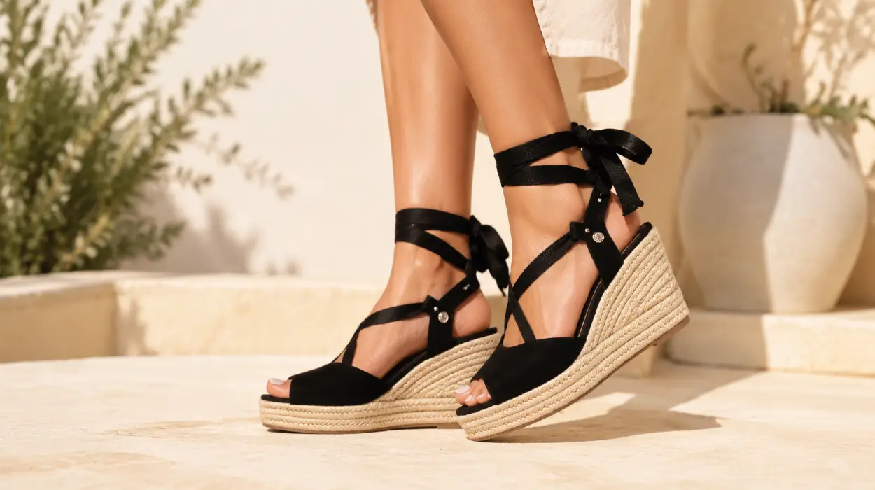 Sandalias de cuña Refresh cómodas con cintas para el tobillo por sólo 29,95€ con envío gratis (-40%)