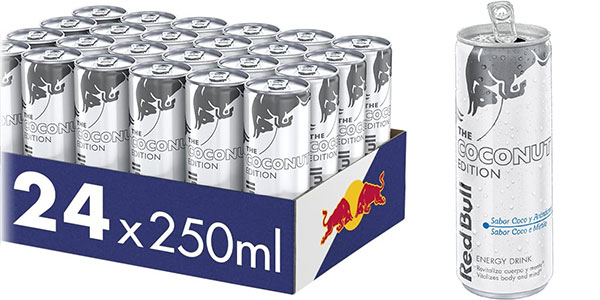 Chollo Pack x24 Red Bull Coconut Edition Coco y Arándanos de 250 ml por sólo 24,99€ (-13%)