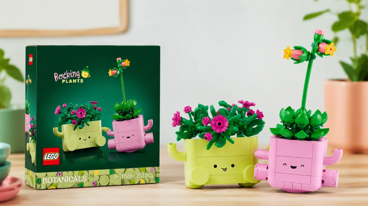 LEGO Botanicals Plantas Bailarinas: set de 2 flores artificiales con macetas para decorar tu casa por sólo 15,99€ (-20%)