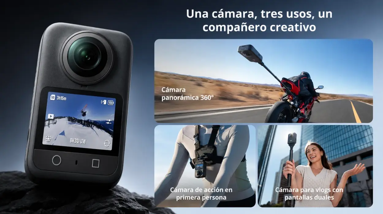 Captura tus aventuras en 360° y 8K con la cámara de acción DJI Osmo 360 por sólo 299€ con envío gratis (-38%)
