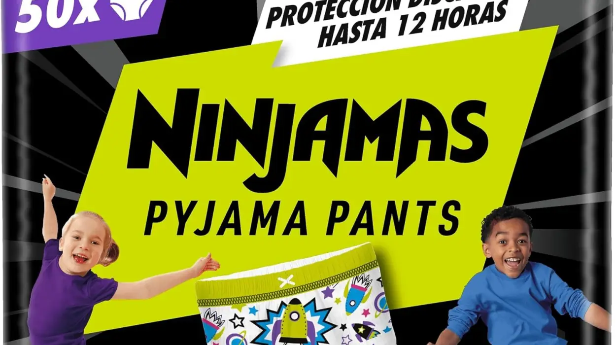 Pack x50 Pañal-braguita Dodot Ninjamas para niños de 4 a 7 años por sólo 19,79€ (-46%)