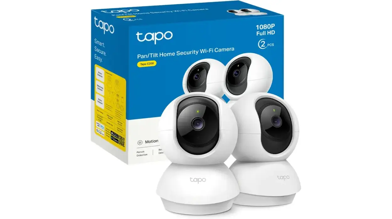 Chollo Pack de 2 cámaras WiFi TP-Link Tapo C200P2 por sólo 33,75€ con envío gratis (-44%)