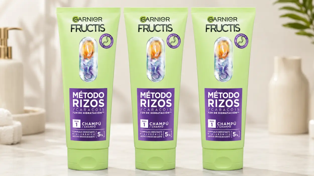 Pack x3 Champú Garnier Fructis Método Rizos con ácido hialurónico y karité de 200 ml con 3×2 por sólo 5,90€ (-60%)