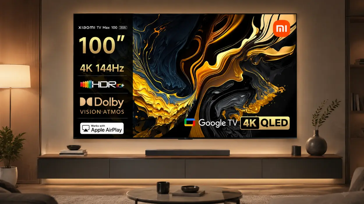 Experiencia alucinante de cine en casa y gaming con la pantalla gigante Xiaomi TV Max 100 2025 de 100″ por sólo 1.347€ con envío gratis (-33%)
