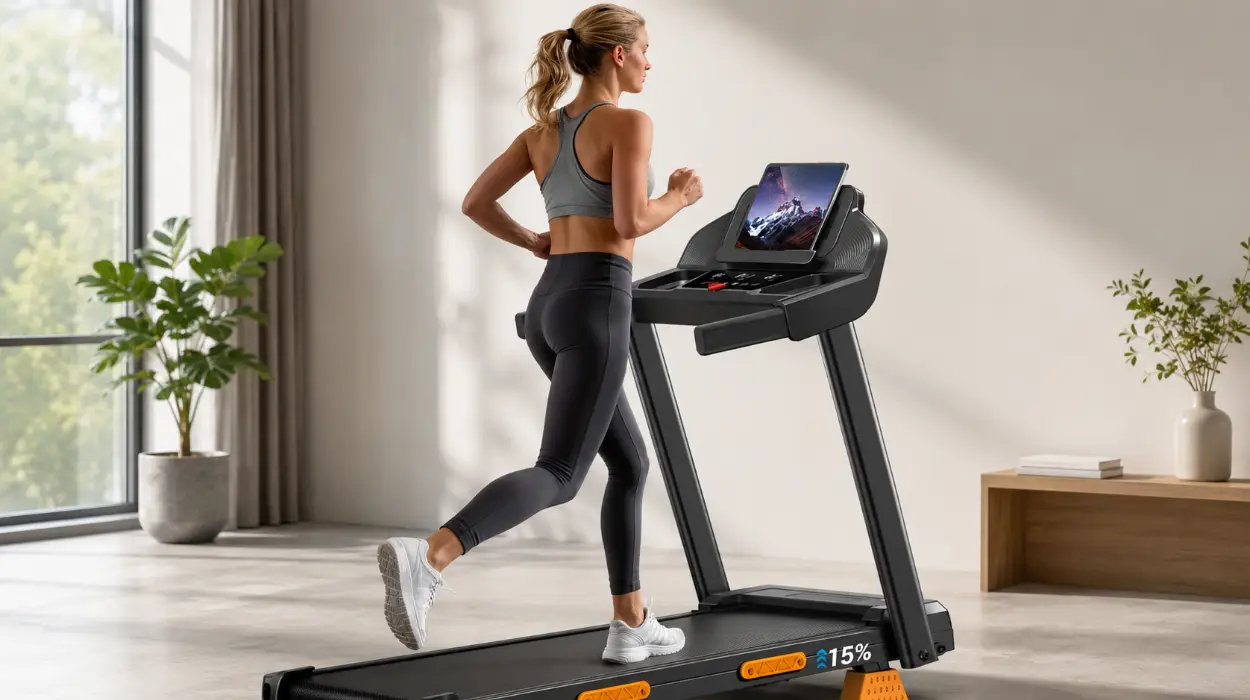 Cinta de correr plegable Lontek con inclinación del 37%, soporta hasta 136 kg por sólo 169,99€ con envío gratis (-33%)