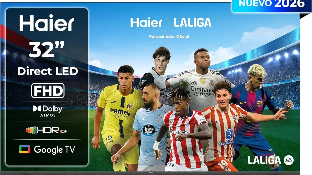 Smart TV Haier K85 Full HD de 32″ con Dolby Audio y Google TV por sólo 139,99€ con envío gratis (-41%)