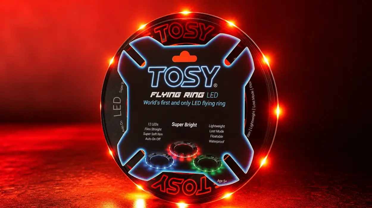 Aro volador Tosy con 12 LEDs monocolor, seguro e impermeable para niños por sólo 9,02€ (-59%)