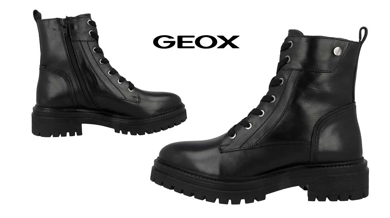 Chollo Botines de piel Geox d Iridea C para mujer por sólo 75,11€ con envío gratis (-42%)