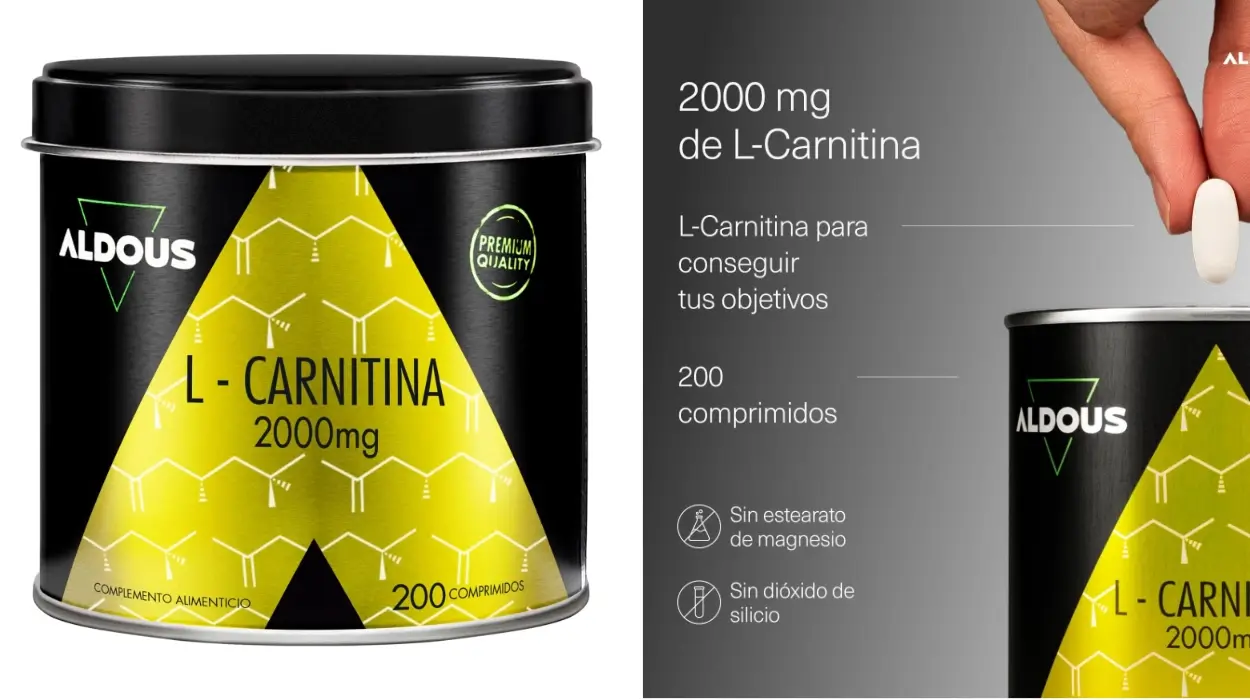 Chollo Suplemento L Carnitina 2000 mg para pre-entreno y recuperación muscular de 200 comprimidos por sólo 19,97€ (20% de descuento)