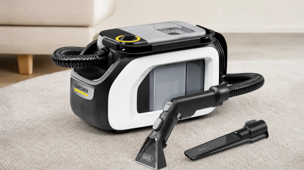 Lava-aspiradora KÄRCHER SE 3 Compact de 500 W con boquillas para tapicerías y ranuras por sólo 155,99€ con envío gratis (-29%)
