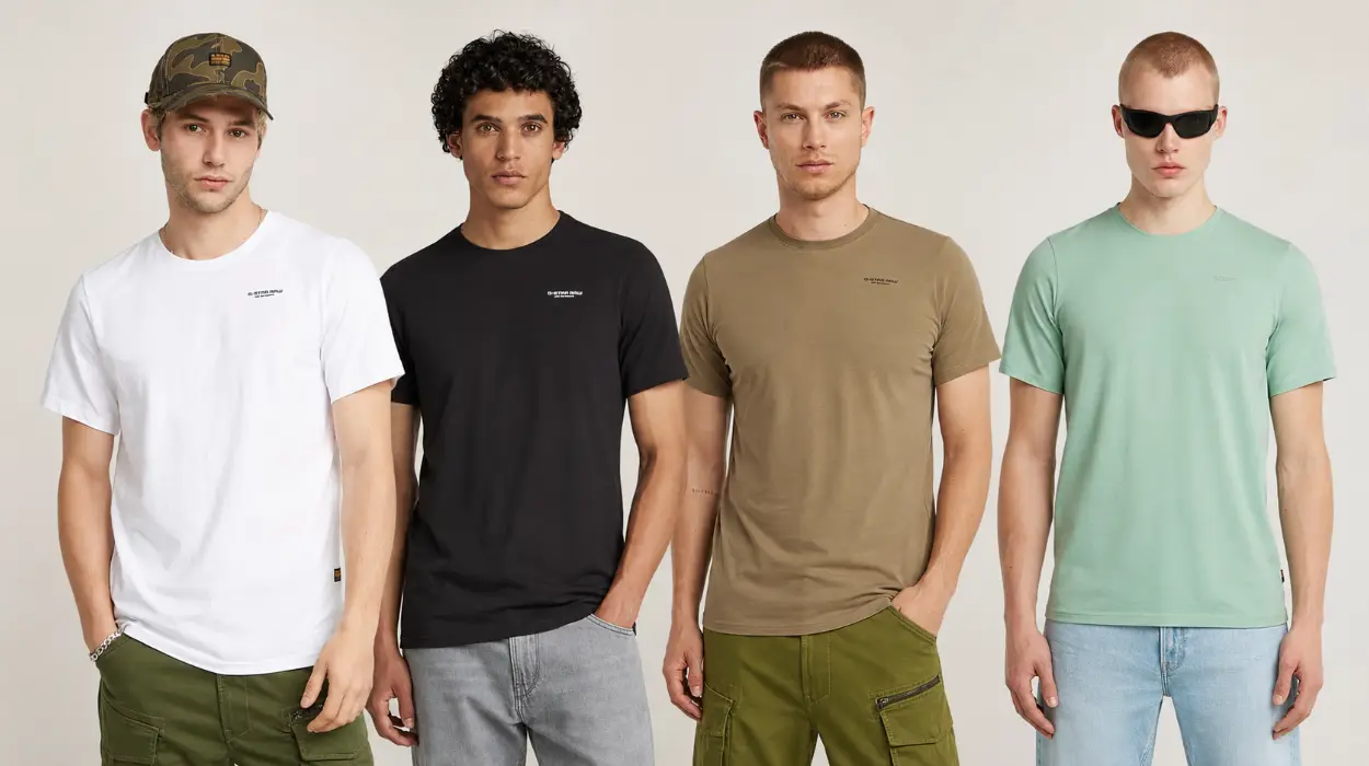 Camisetas G-Star Base Slim en varios colores para hombre por sólo 14,97€ (-50%)
