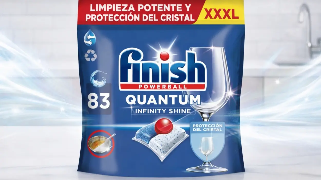 Chollo Pack 83 pastillas Finish Powerball Quantum Infinity Shine para lavavajillas por sólo 14,49€ (-24%) ¡0,17€ cada pastilla!
