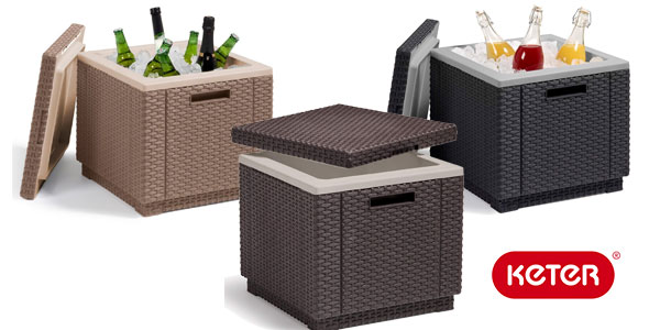 Chollo Mesa nevera para jardín Keter Ice Cube por sólo 46,54€ con envío gratis (30% de descuento)