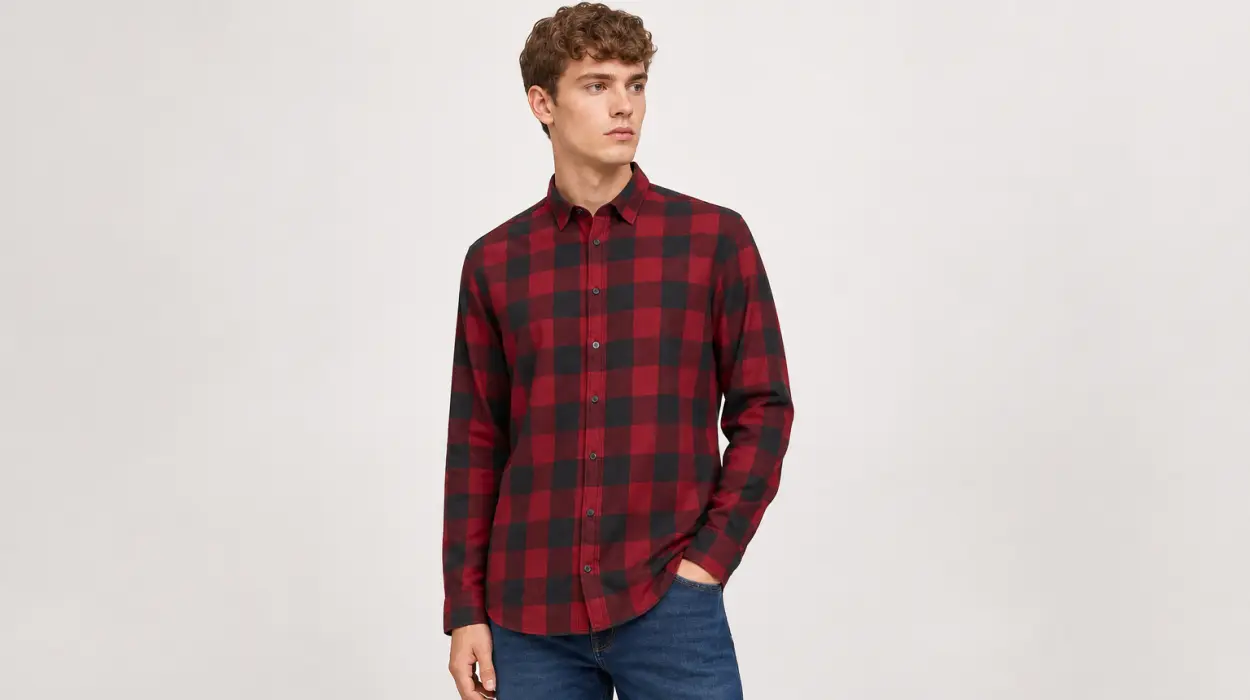Camisa Jack & Jones Jjegingham Twill para hombre por sólo 15,99€ (-47%)