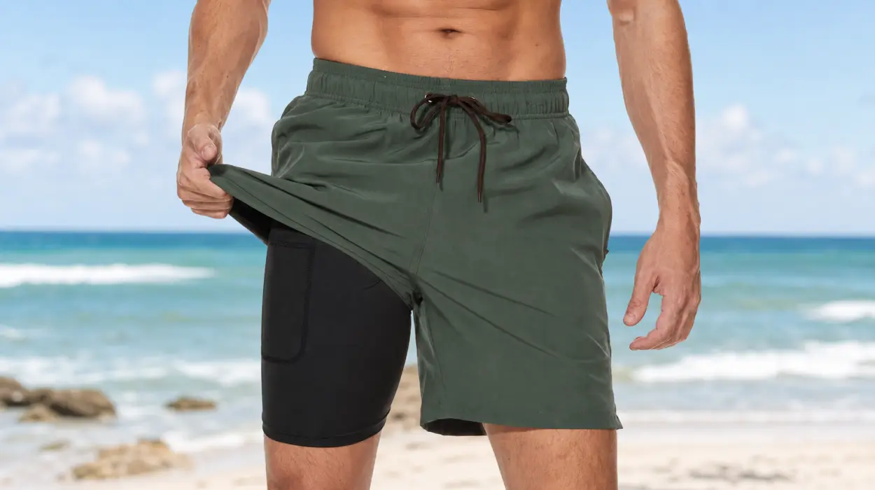 Bañadores Arcweg para hombre con forro de compresión 2 en 1 de secado rápido y bolsillos con cremallera por sólo 19,33€ (-23%)