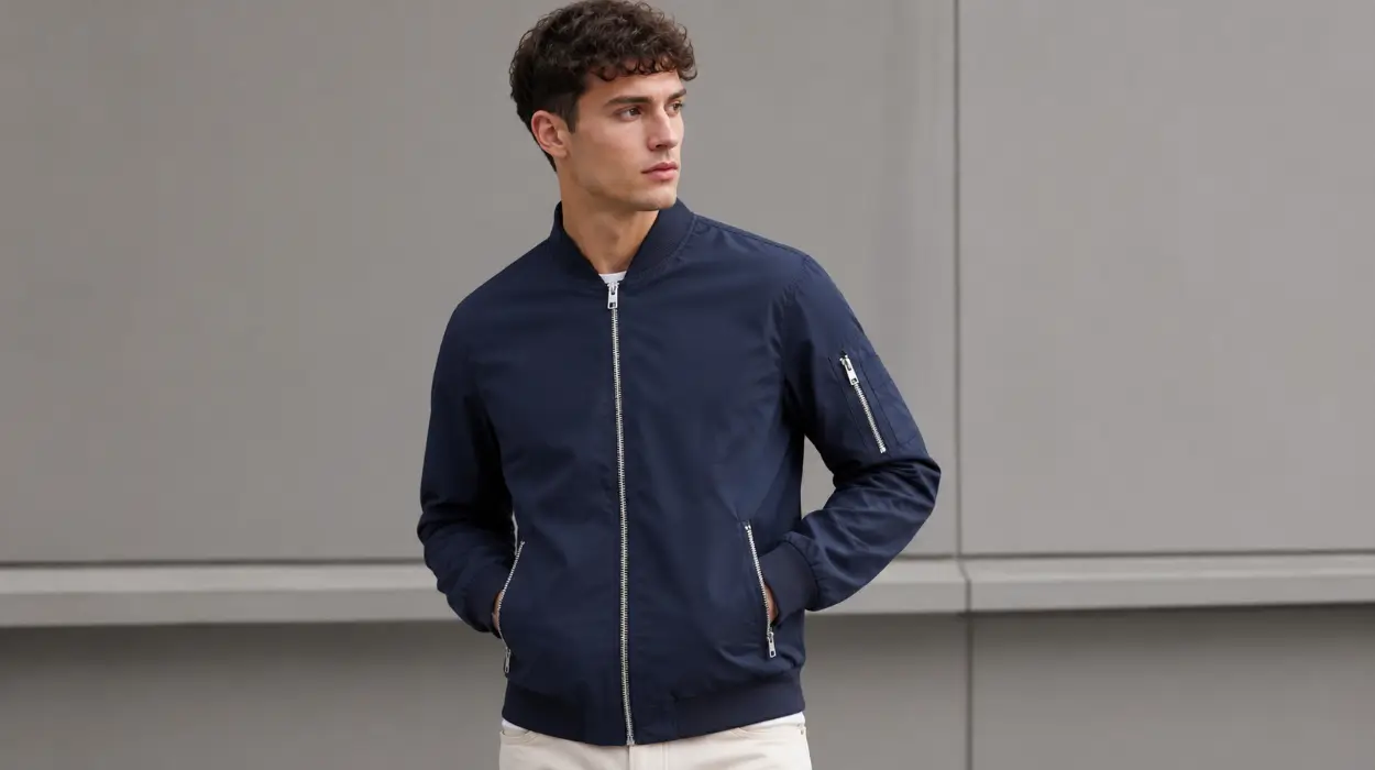 Chaqueta bomber Jack & Jones Navy Blazer para hombre por sólo 20,99€ (-58%)