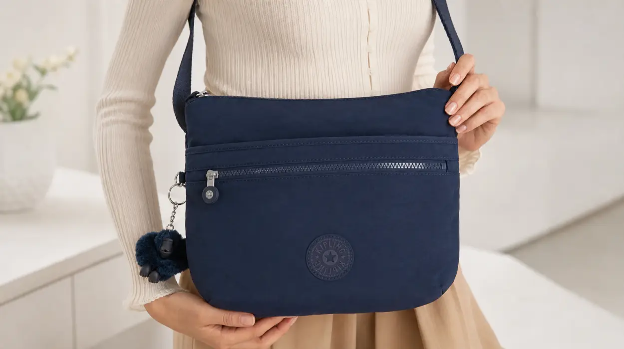Bolso bandolera Kipling Arto mediano para mujer con múltiples bolsillos y correa ajustable por sólo 29,89€ con envío gratis (-63%)