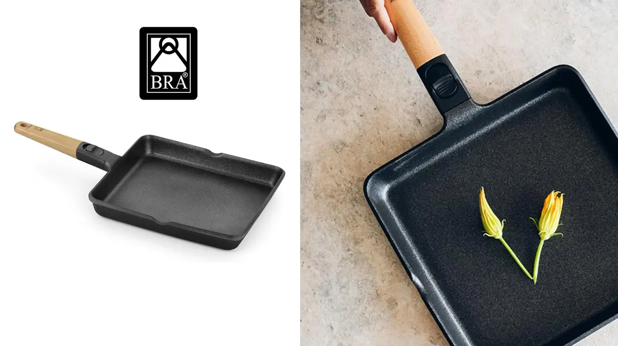 Chollo Grill liso Bra Market de 28 cm con mango desmontable por sólo 35,19€ con envío gratis (-46%)