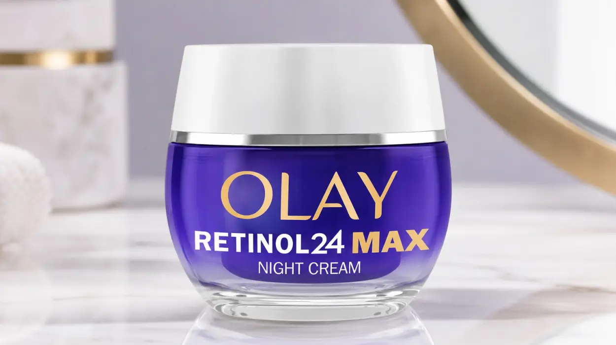 Crema facial de noche Olay Retinol 24 MAX hidratante antiarrugas de 50 ml por sólo 18,99€ (-56%)