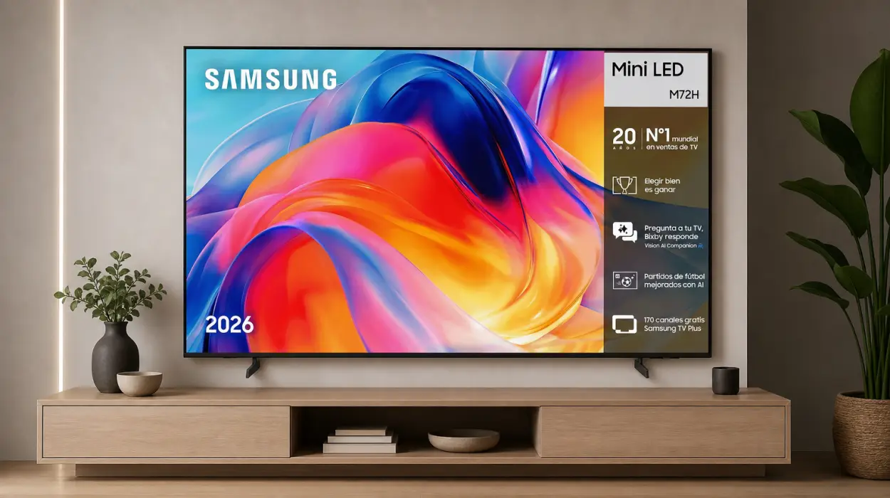 Smart TV Samsung de 65 pulgadas con Mini LED y Vision AI por sólo 539,07€ con envío gratis (-23%)
