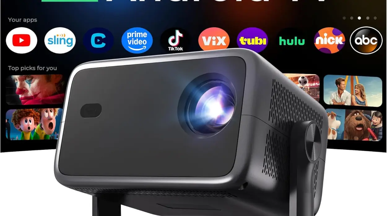 Proyector inteligente de 800 ANSI lúmenes y 1080P nativo con Android 14 por sólo 119,99€ con envío gratis (-40%)