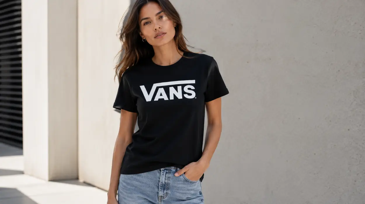 La camiseta negra que combina con todo: Vans Flying V Crew para mujer por sólo 15,95€ (-43%)