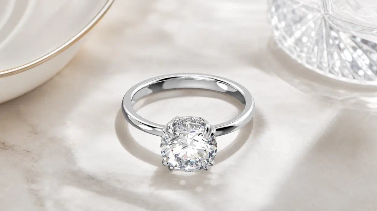 Anillo de cóctel Constella de Swarovski en blanco con brillo único por sólo 77,38€ con envío gratis (-35%)