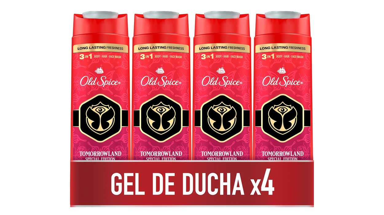 Chollo Pack x4 Gel y champú Old Spice Tomorrowland de 400 ml por sólo 8,54€ (22% de descuento)