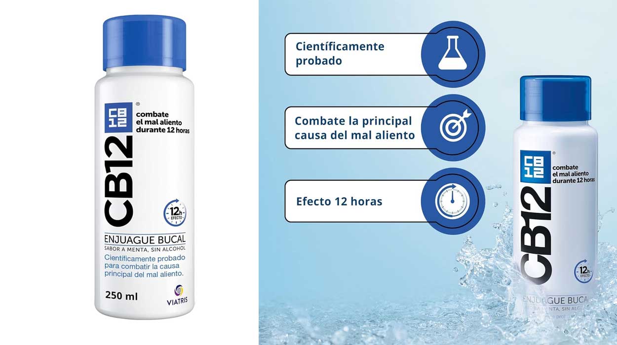 Chollo Enjuague bucal CB12 de 250 ml para el mal aliento por sólo 6,39€ (-20%)