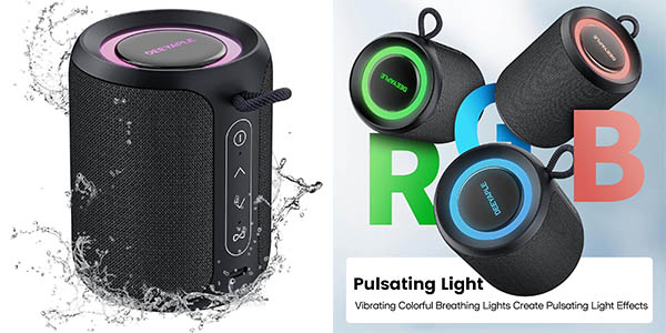 Chollo Altavoz portátil inalámbrico Deeyaple P1S con Bluetooth 5.3 por sólo 23,74€ (-41%)