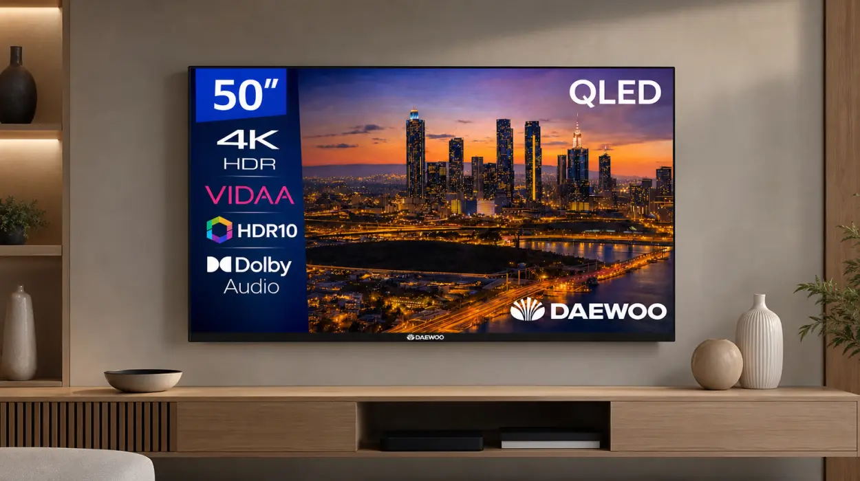 Smart TV Daewoo 50VB56QV QLED 4K de 50″ por sólo 279,99€ con envío gratis (-6%)