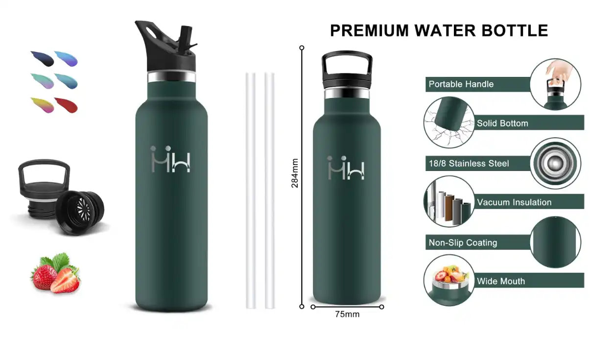 Con esta botella de acero inoxidable de 750 ml acertarás seguro: Llévatela por sólo 18,28€ (Valoraciones TOP)