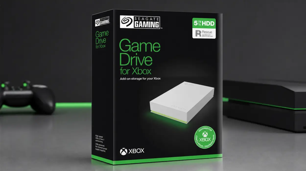 Disco duro externo Seagate Game Drive para Xbox de 5 TB por sólo 144,47€ con envío gratis (-35%)