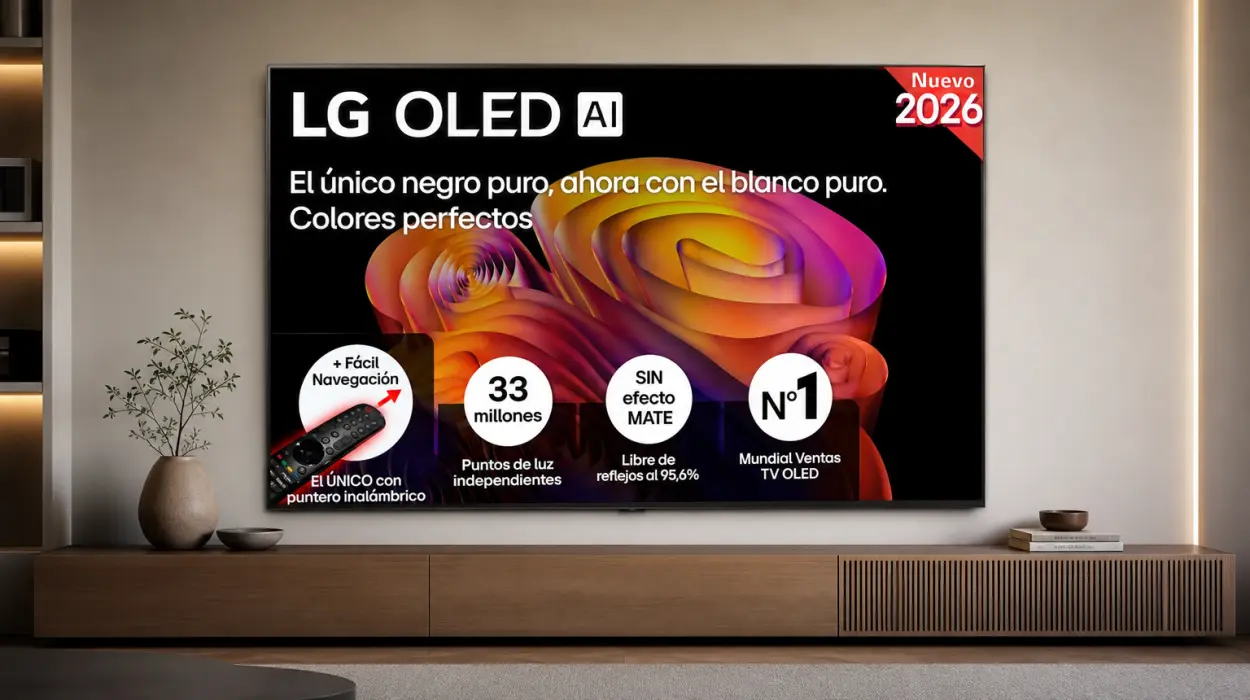 Entra en la imagen pura OLED por todo lo alto: Smart TV LG OLED 4K de 77 pulgadas con panel antirreflejos por sólo 1.579€ con envío gratis (-37%)