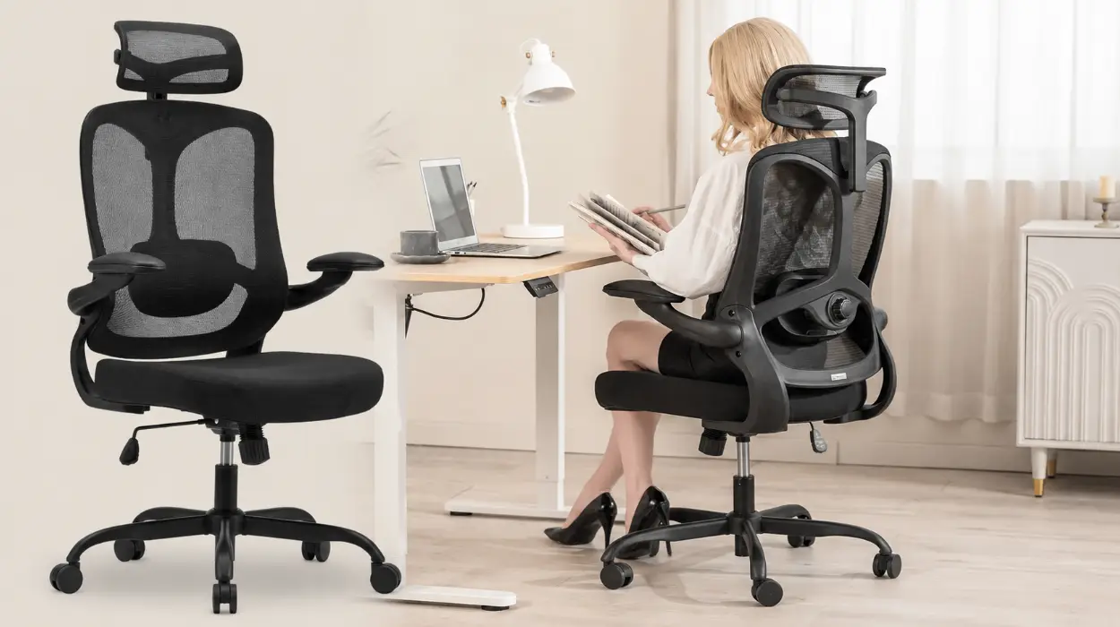 Pack de 2 sillas de oficina Magic Life ergonómicas con reposacabezas ajustable por sólo 83,99€ con descuento automático (-40%) ¡41,99€ cada una!