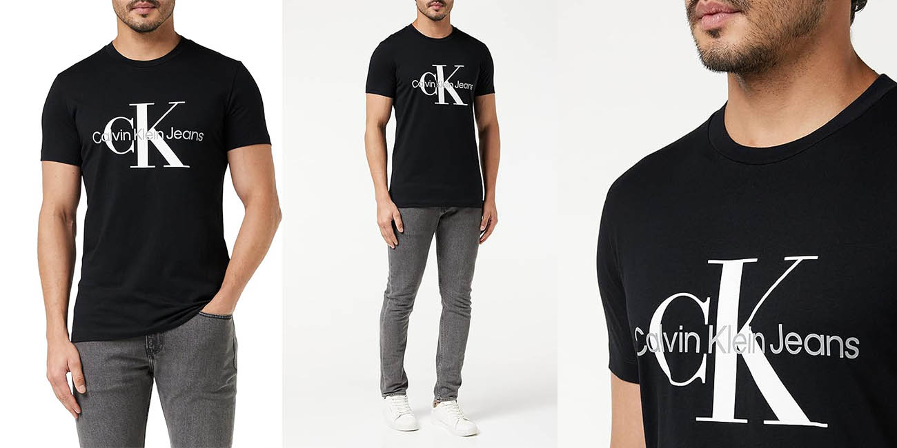 Chollo Camiseta Calvin Klein Core Monogram Slim para hombre por sólo 23,95€ (-40%)