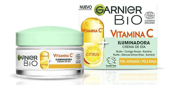 Chollo Pack x2 Crema de día Garnier iluminadora y con vitamina C por sólo 13,09€ con descuento (-33%) ¡6,54€ cada una!