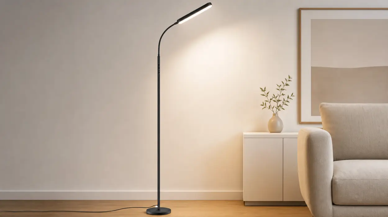 Lámpara de pie LED OUTON regulable con mando y control táctil por sólo 28,49€ (-25%)