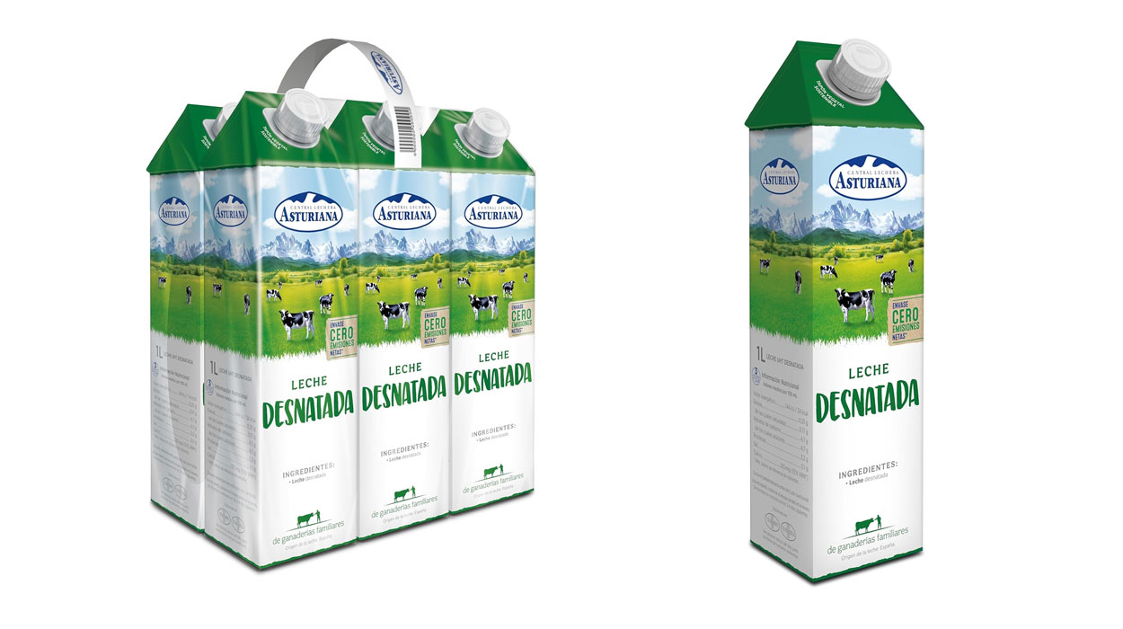 Chollo Pack x6 Leche Desnatada Central Lechera Asturiana 1 litro por sólo 4,24€ ¡0,99€ cada una!