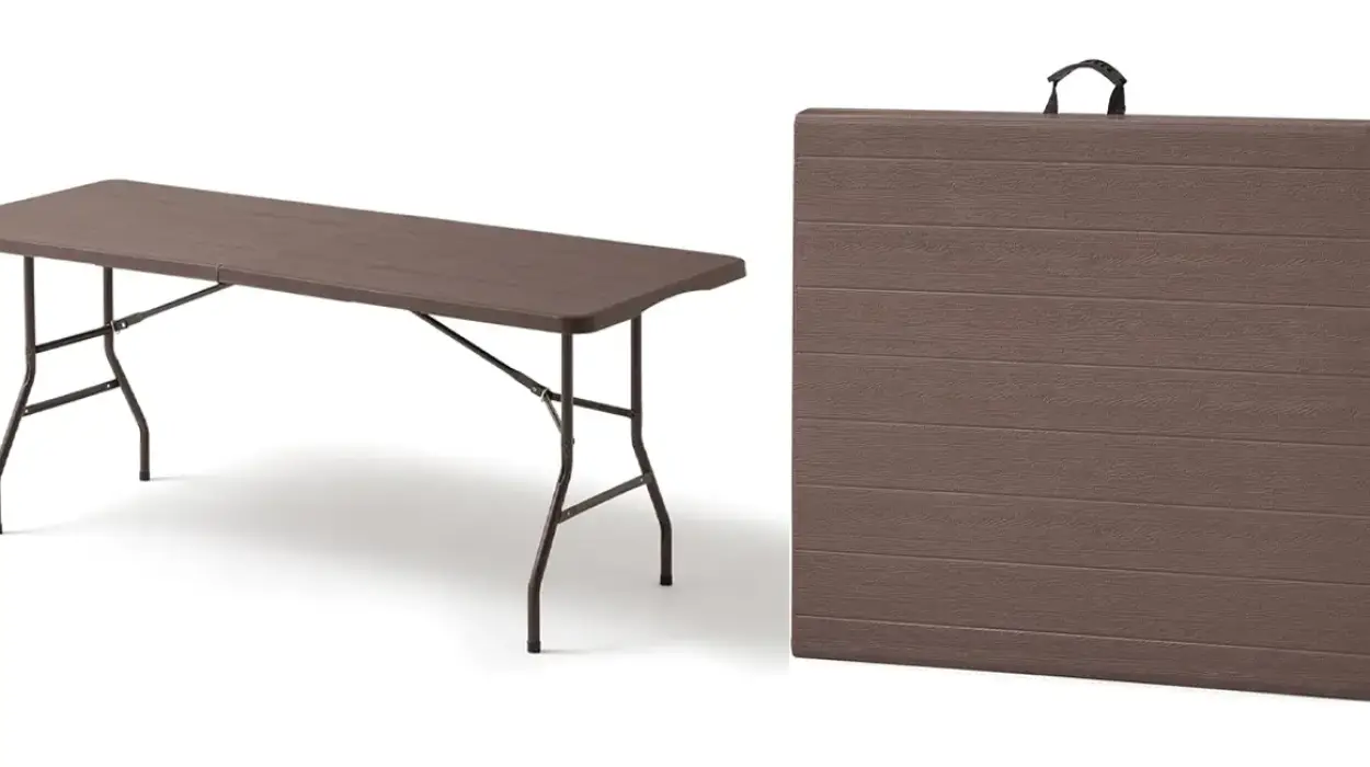 Chollo Mesa plegable de resina reforzada por sólo 38,95€ con envío gratis (-13%)